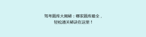 驾考题库大揭秘:哪家题库最全,轻松通关秘诀在这里!