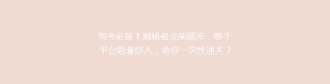 驾考必备!揭秘最全刷题库,哪个平台题量惊人,助你一次性通关?
