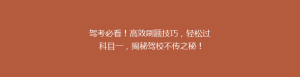 驾考必看!高效刷题技巧,轻松过科目一,揭秘驾校不传之秘!
