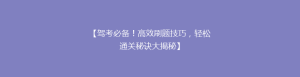 【驾考必备！高效刷题技巧，轻松通关秘诀大揭秘】